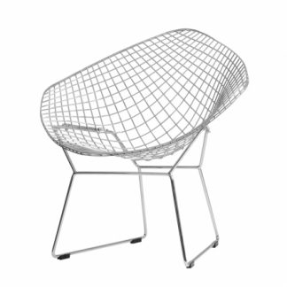 Diament Chair - striebro, biely alebo čierny vankúš