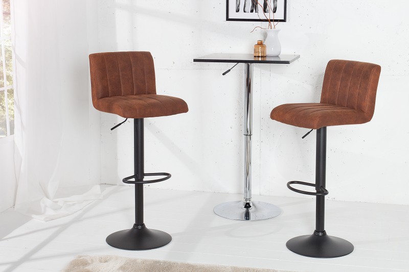 Barová stolička Portland vintage hnedá