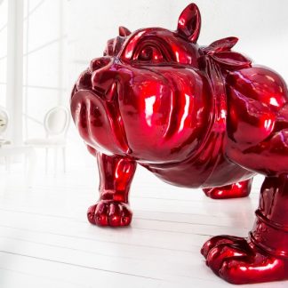 Deko Soška Bulldogge 150cm červená