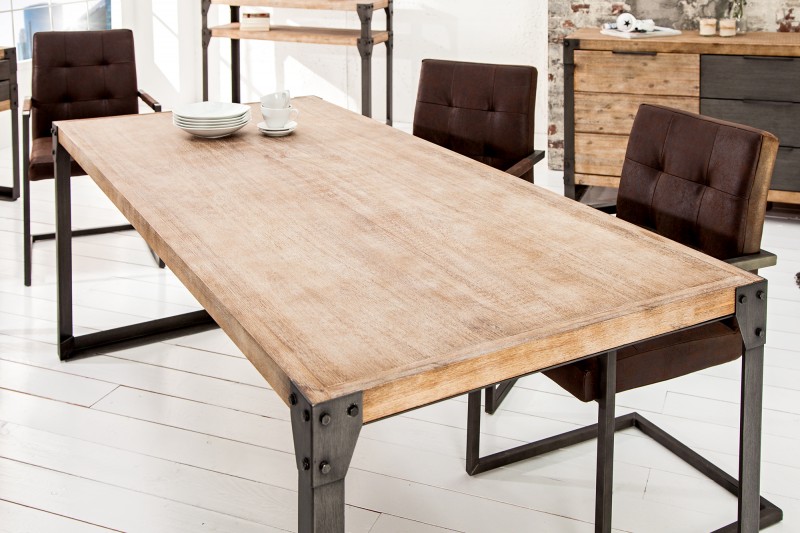 Jedálenský stôl Factory 160cm agát Teak šedý