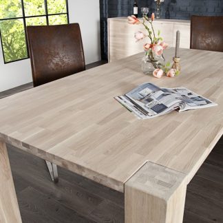 Jedálenský stôl Giant 200cm dub biela olejované