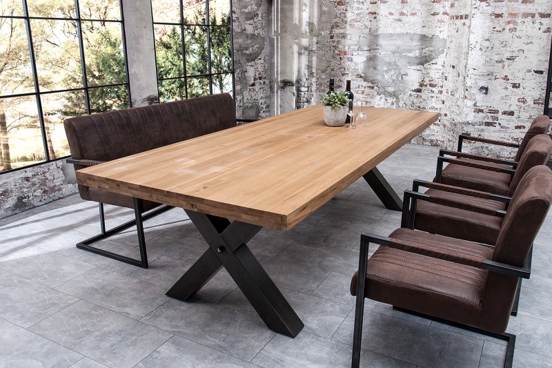 Jedálenský stôl Iron Craft 200cm dub
