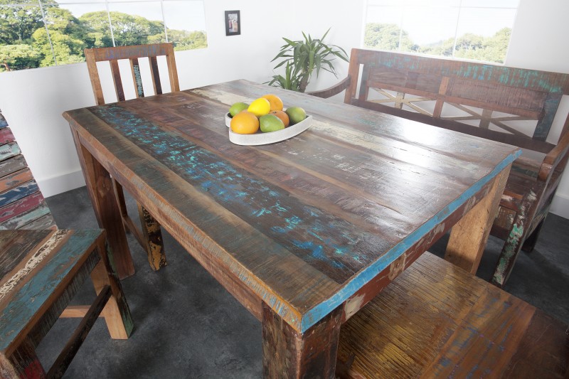 Jedálenský stôl Jakarta 120cm - recyklované drevo