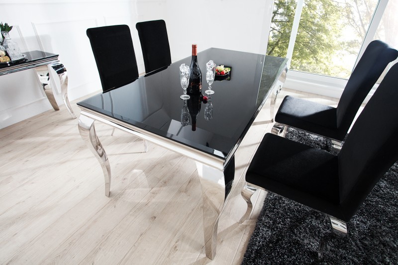 Jedálenský stôl Modern Barock 200cm čierna