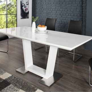 Jedálenský stôl Triumph 120-160cm biela