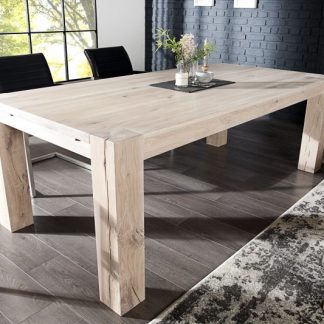 Jedálenský stôl Wild Oak 160cm dub biela olejované
