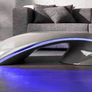 Konferenčný stolík Curve sivá - / LED Beleuchtung