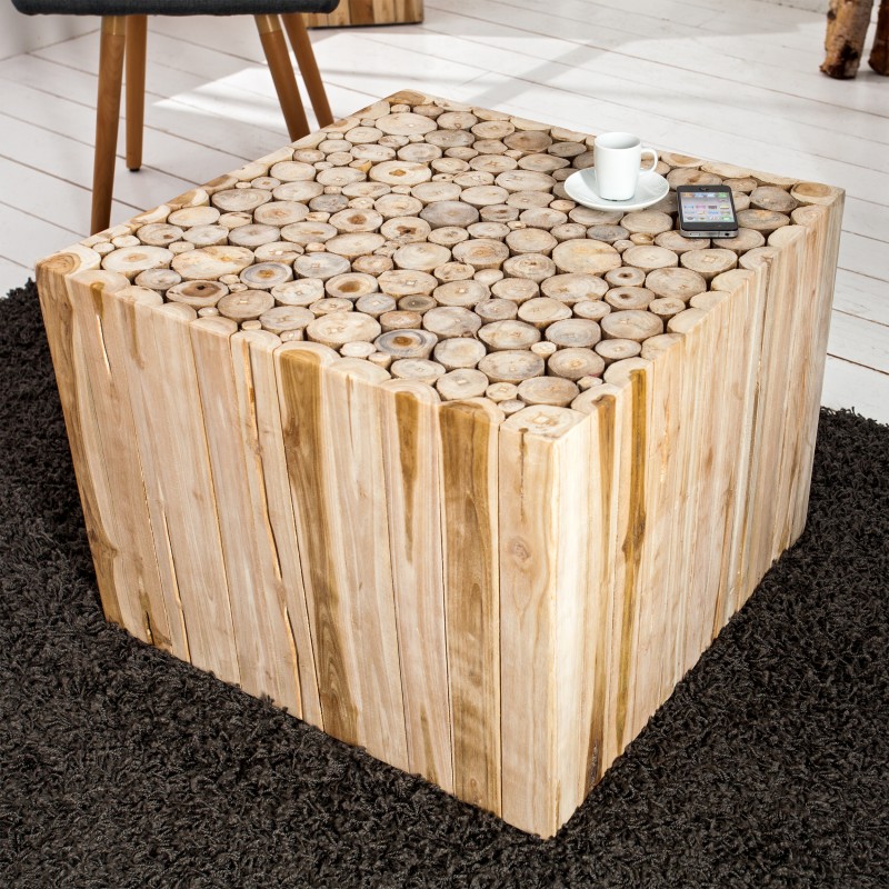 Konferenčný stolík Mosaik 60cm naplavené drevo