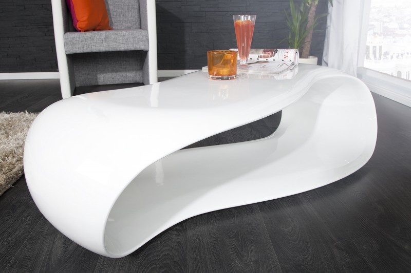 Konferenčný stolík Stream biela 110cm