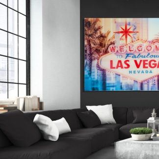 Obraz Las Vegas 120x80cm sklo