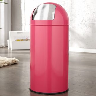 Odpadkový kôš Push Can ružová 40L