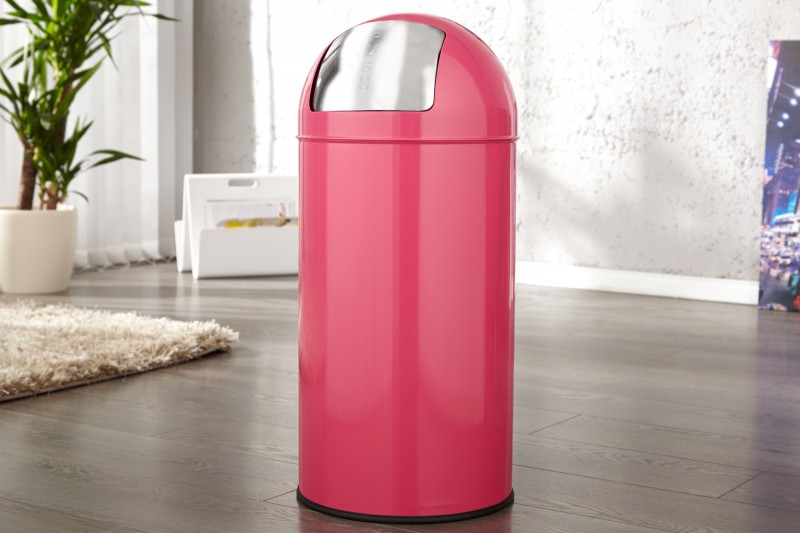Odpadkový kôš Push Can ružová 40L