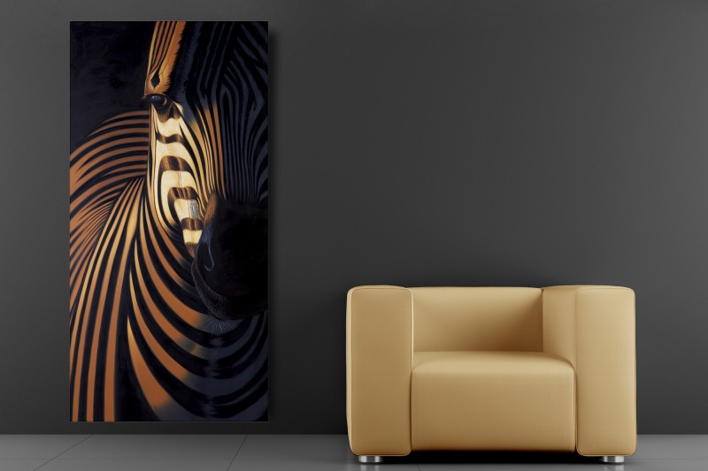 Olejomaľba DesignOfNature I 75x150cm Zebra