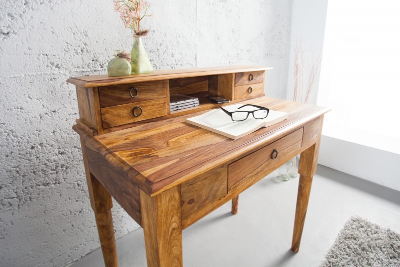 Písací stôl Hemingway 90cm sheesham Honey