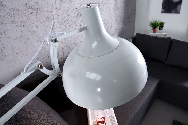 Stojanová lampa Loft 180cm biela