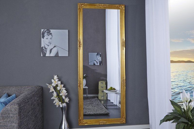 Stojanové zrkadlo Renaissance zlatá 185cm