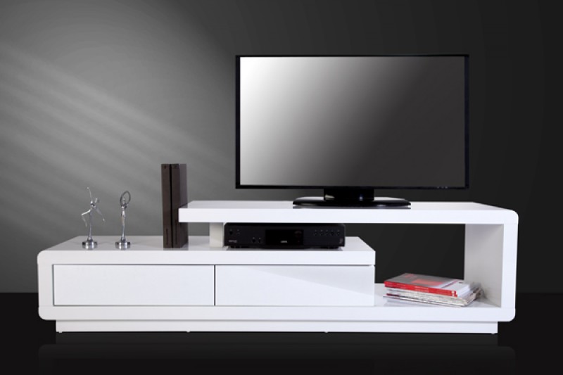 TV-stolík Spring biela biela 170cm