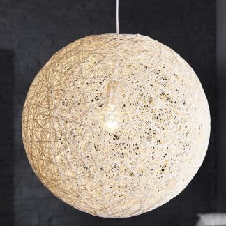 Závesná lampa Cocoon biela 60cm