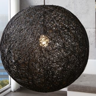 Závesná lampa Cocoon čierna 60cm