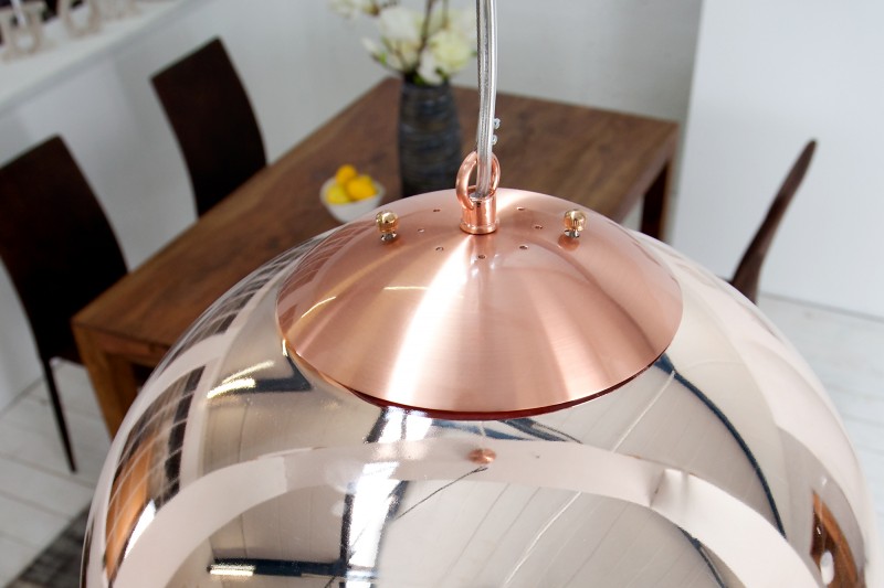 Závesná lampa Globe 30cm meď