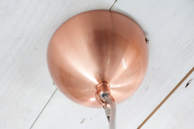 Závesná lampa Globe 30cm meď