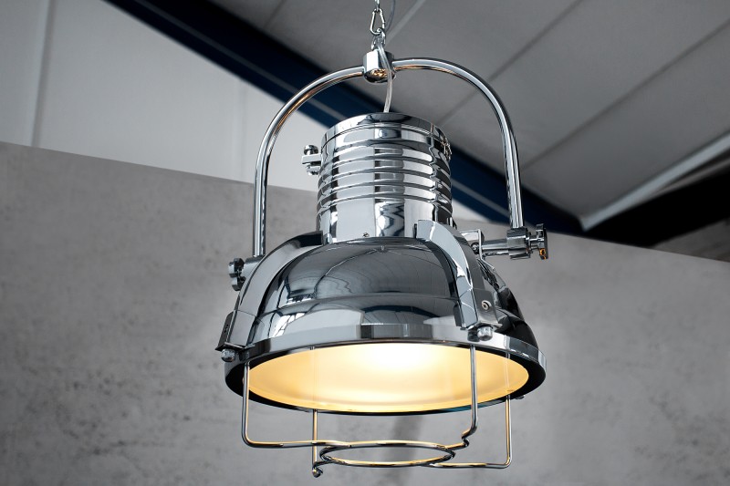 Závesná lampa Industrial II chróm 35cm