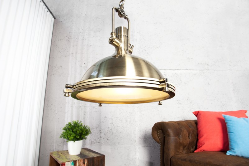 Závesná lampa Industrial bronzový 45cm