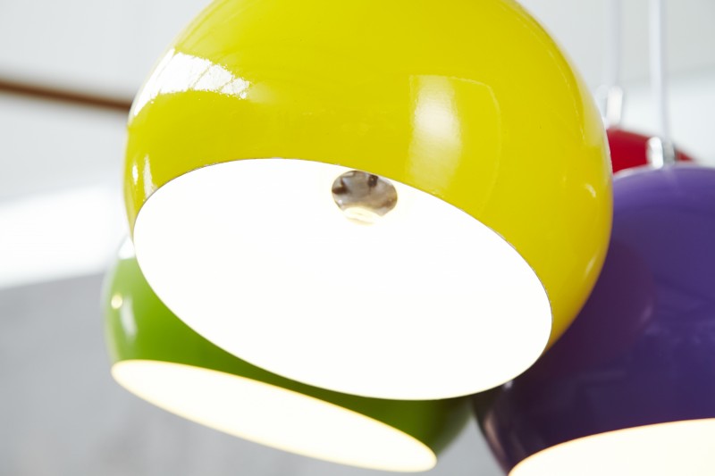 Závesná lampa Perlota XL farebné