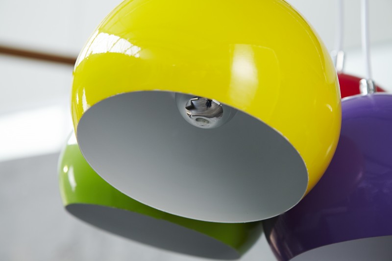 Závesná lampa Perlota XL farebné
