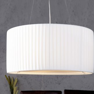 Závesná lampa Sobrieta biela  65cm